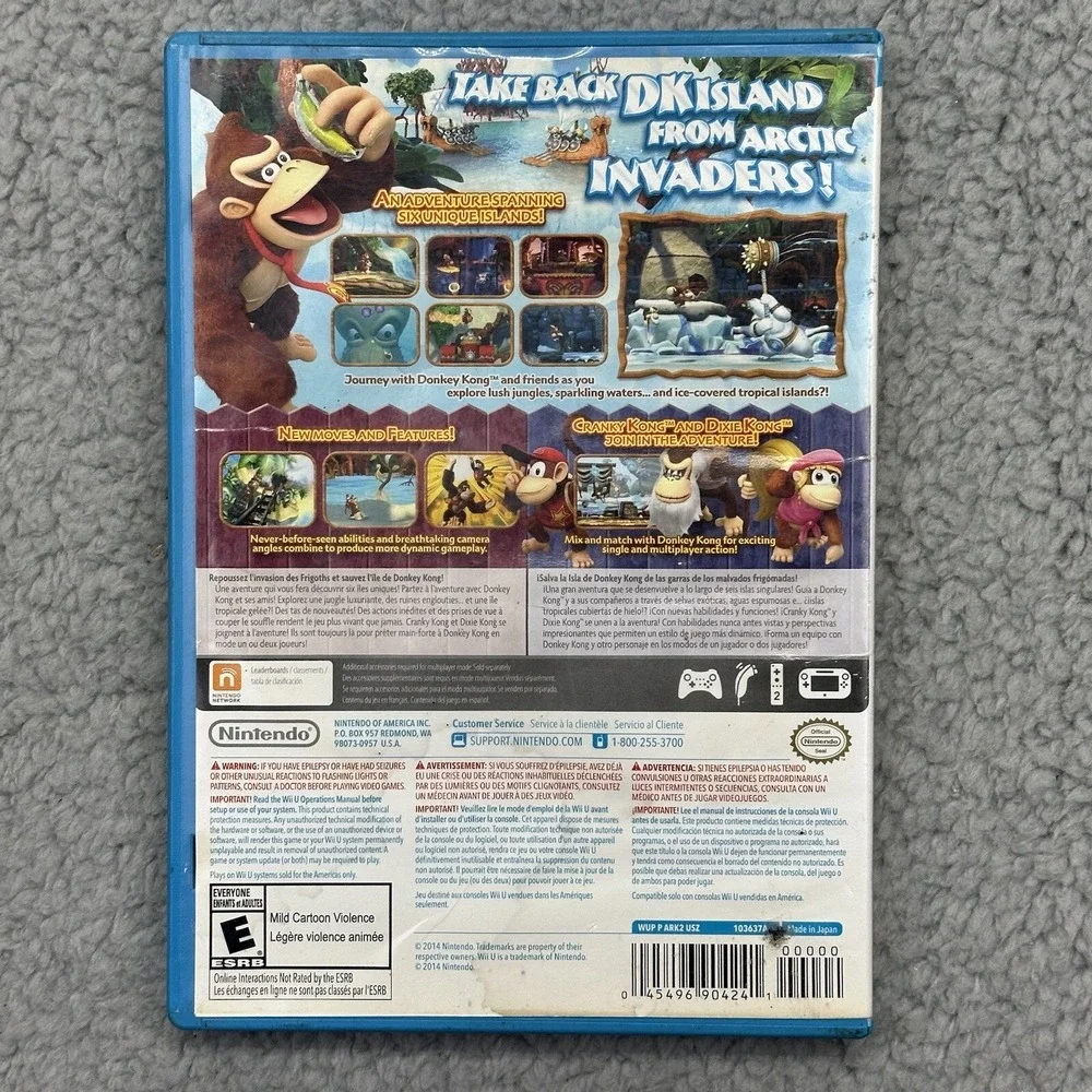 Nintendo Selects Wii U Donkey Kong Country: Tropical Freeze (Wii U, 2016) Game